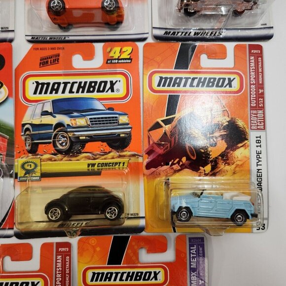 Matchbox Volkswagen Diecast Car Lot of 17 New Beetle Concept 1 Convertible 4x4 - Picture 4 of 16